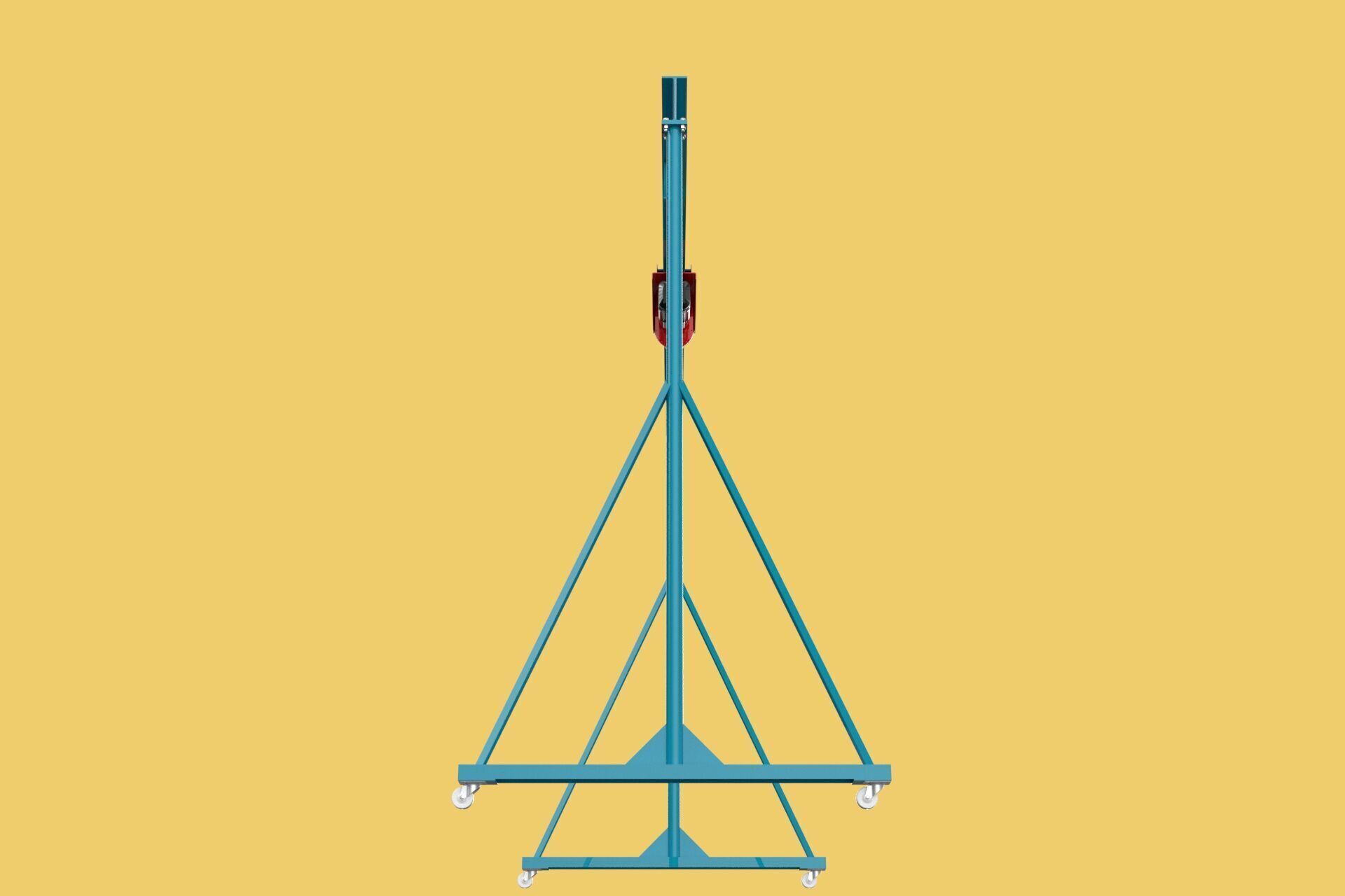 PORTABLE GANTRY CRANE MOBILE LIFTER GIRDER OVERHEAD BRIDGE HOIST 3D model_4