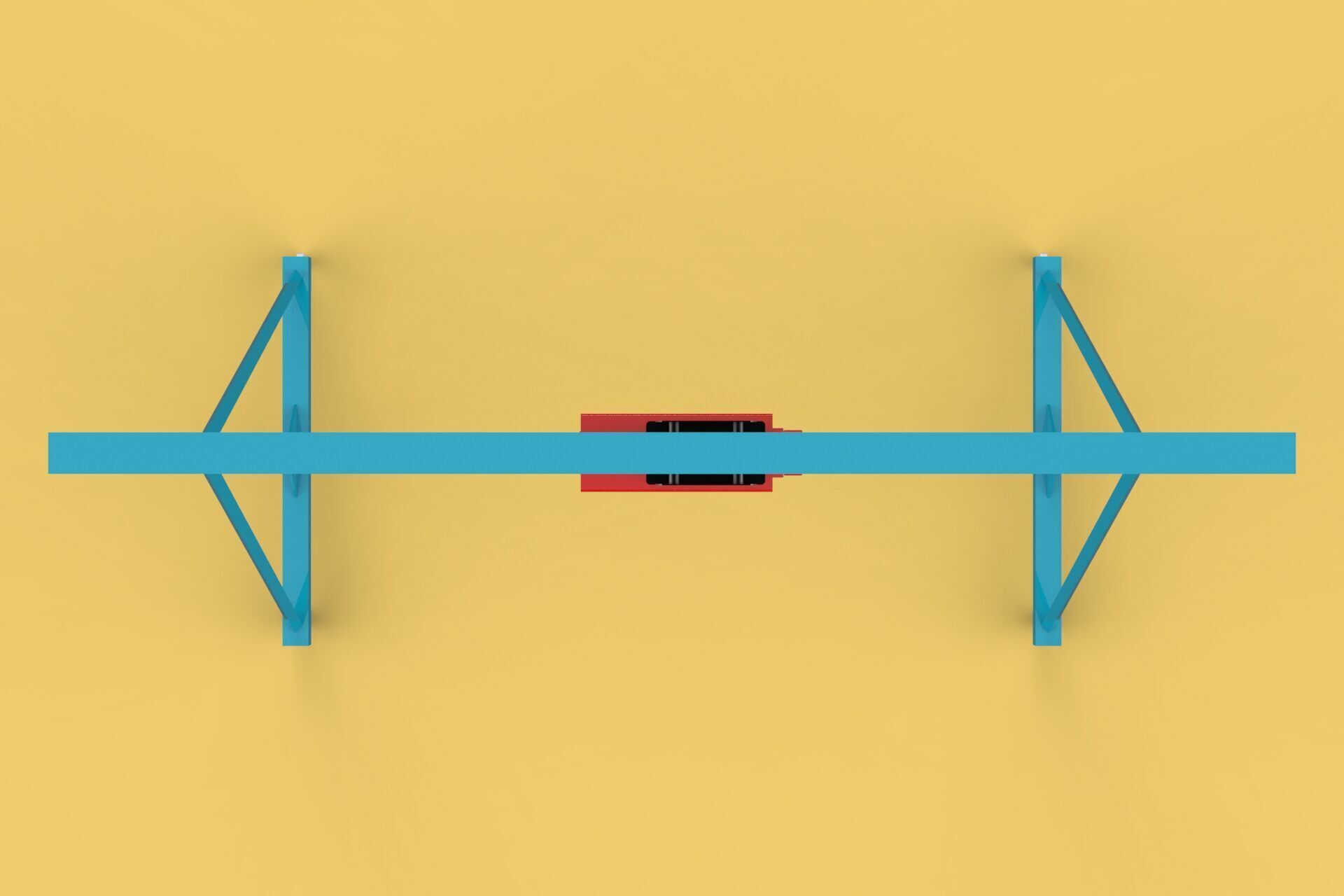PORTABLE GANTRY CRANE MOBILE LIFTER GIRDER OVERHEAD BRIDGE HOIST 3D model_6