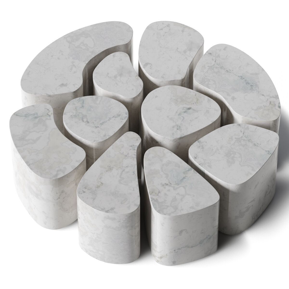 Mathieu Lehanneur - Soft Quake coffee table 3D model_1