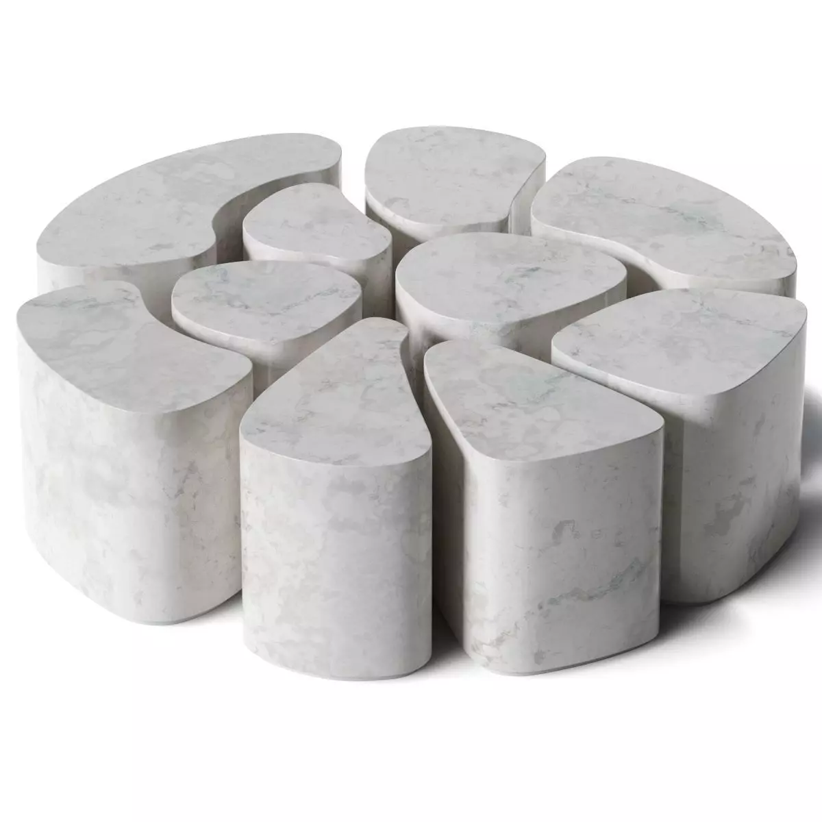 Mathieu Lehanneur - Soft Quake coffee table 3D model_0