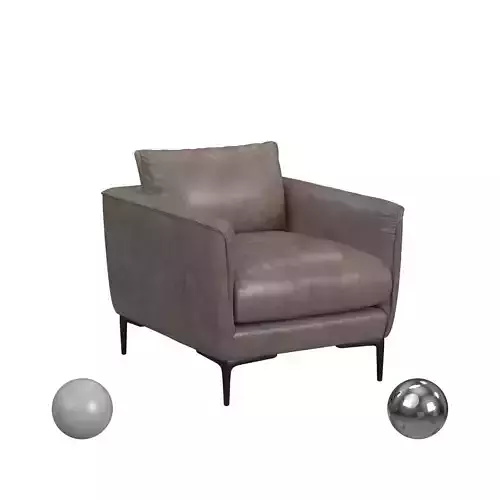 Abigail Club Chair Dark Grey 3D model