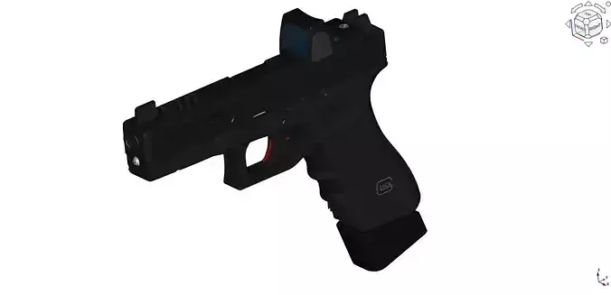 Glock 17 Full CAD model 