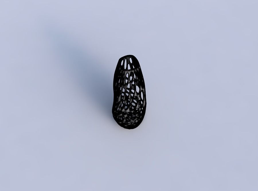 Narrow top vase helix with smooth organic lattice 3D print model_6