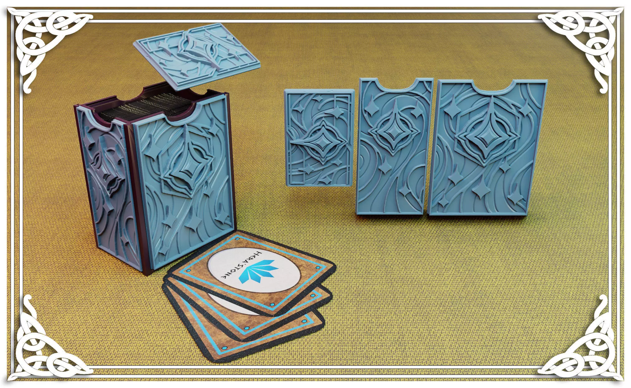 Star glazing card holder 3D print model