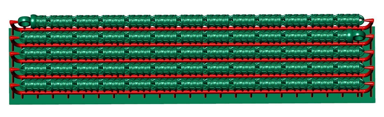 5mm Top Selling chain with triangle patterns antique  3D print model_5