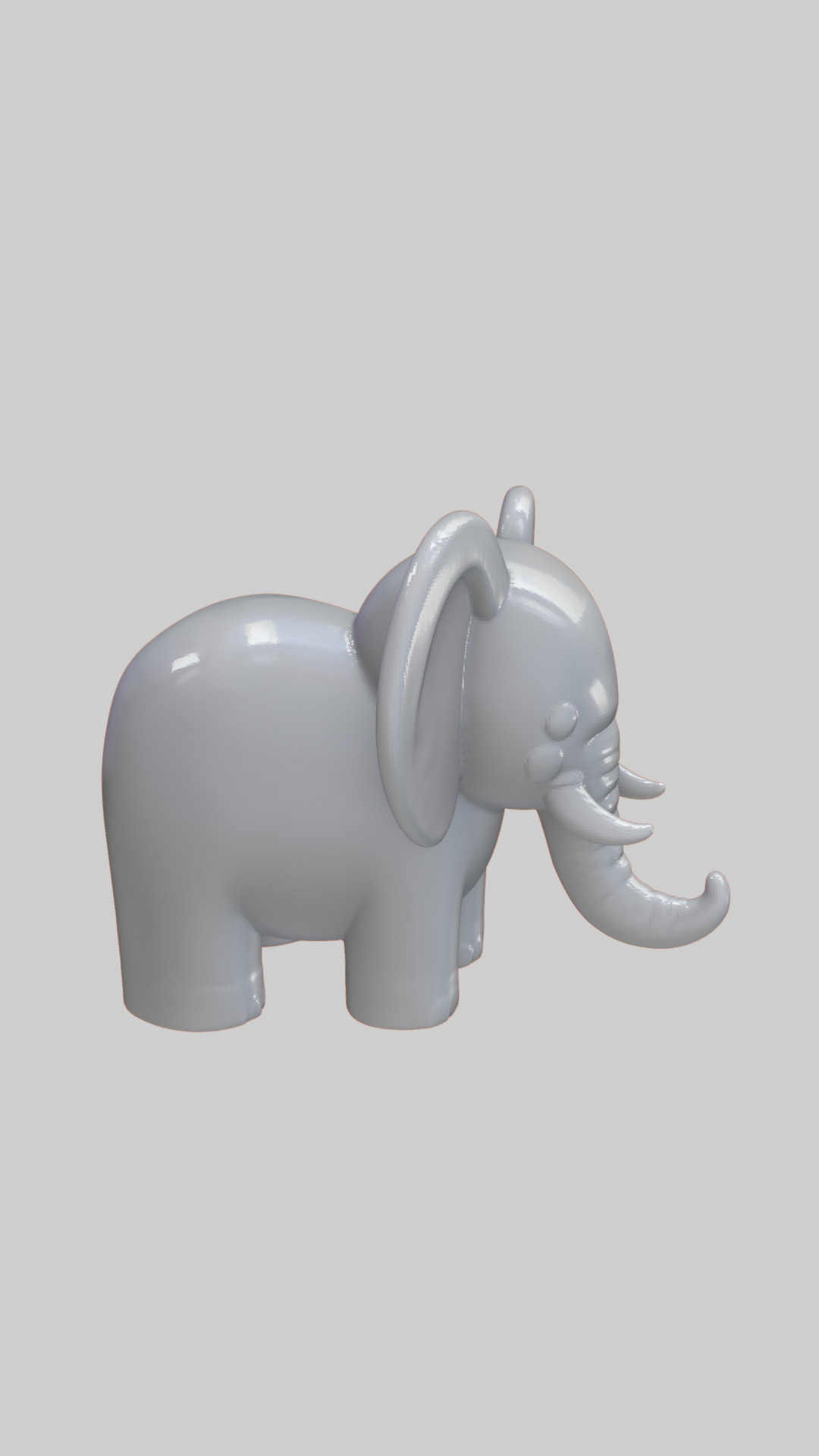 Elephant 3D Free Free 3D print model_2
