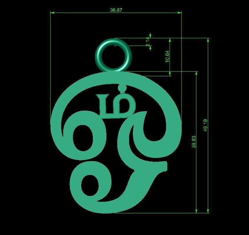 tamil omm  3D print model_4