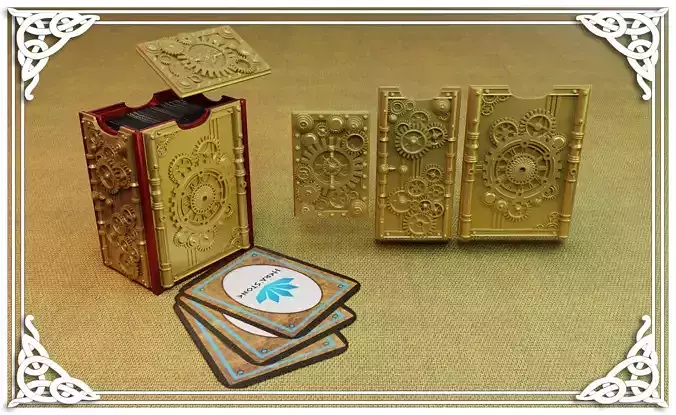 Steampunk card holder