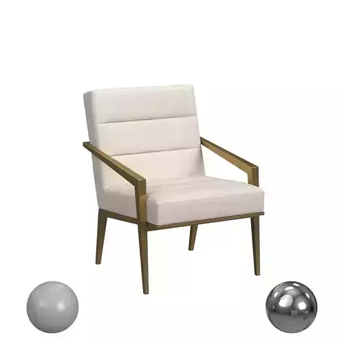 Kirra - Upholstered Metal Arm Accent Chair