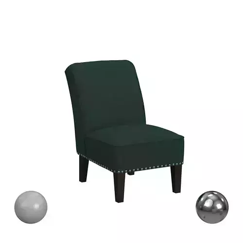 Handy Living Bryce Transitional Armless Linen Accent Chairs 