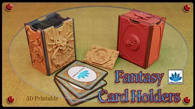 Fantasy card holders 3D print model