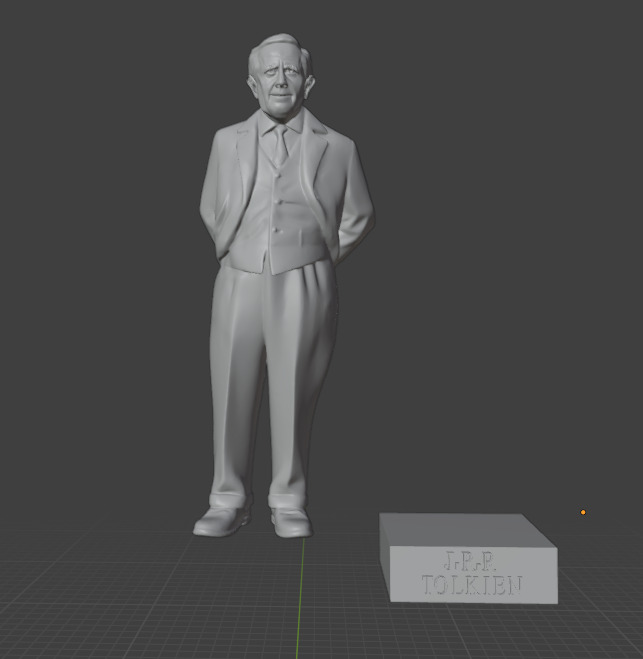 Jrr Tolkien 3D print model_2