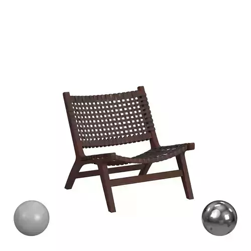 Safavieh Luna Leather Woven Accent Chair