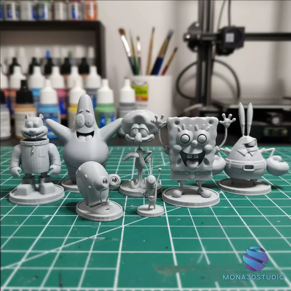 SPONGEBOB COLLECTION STL FILES AND Pre-support Lychee 3D print model_0