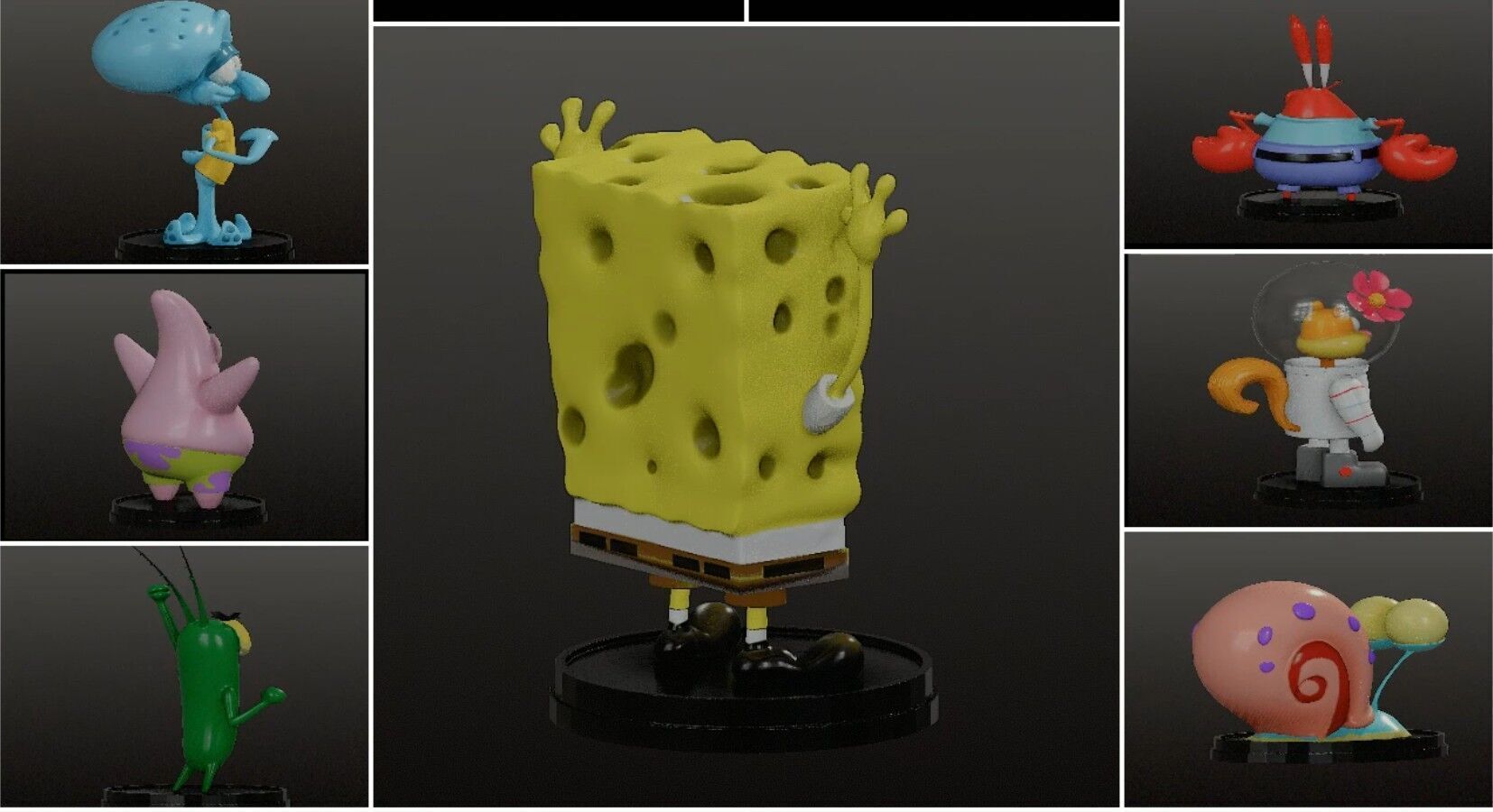 SPONGEBOB COLLECTION STL FILES AND Pre-support Lychee 3D print model_2