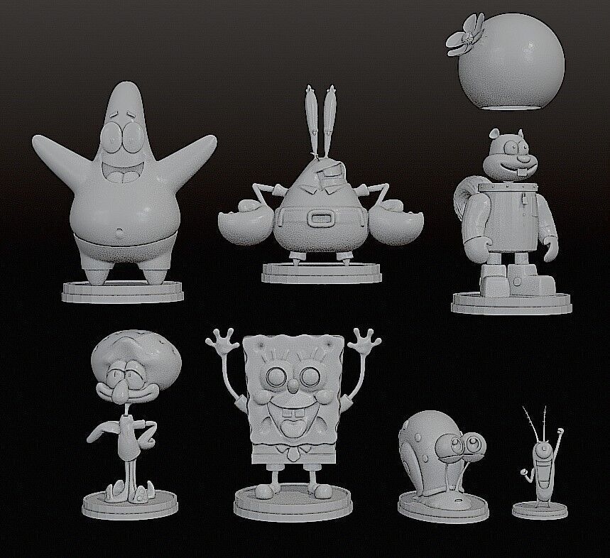 SPONGEBOB COLLECTION STL FILES AND Pre-support Lychee 3D print model_20