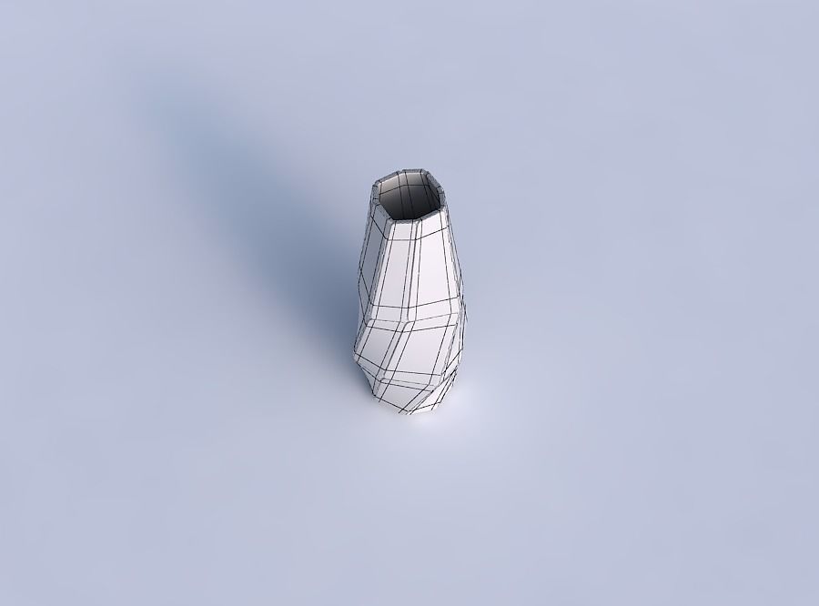 Narrow top vase helix with huge plates 3D print model_6