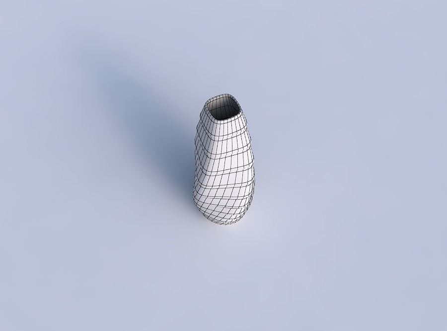Narrow top vase helix with horizontal inverted layers 3D print model_6