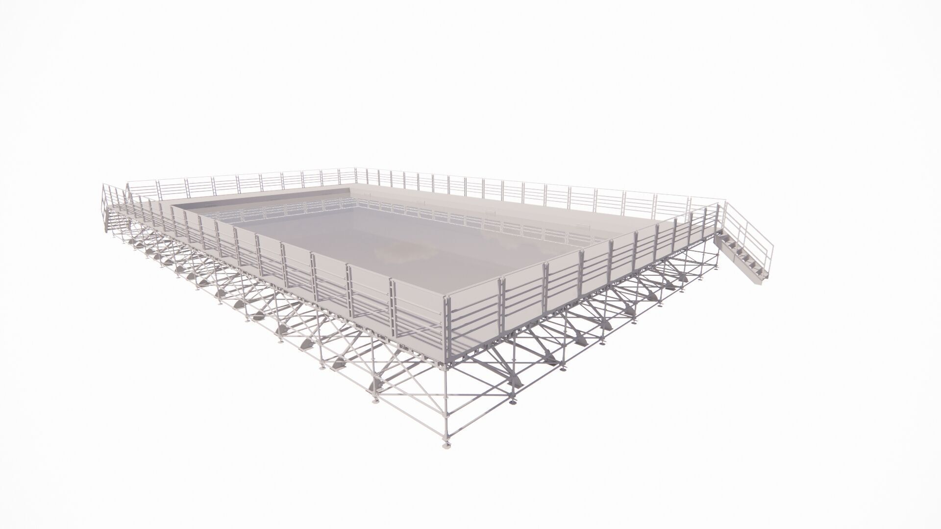 Swimming pool 3D model_1