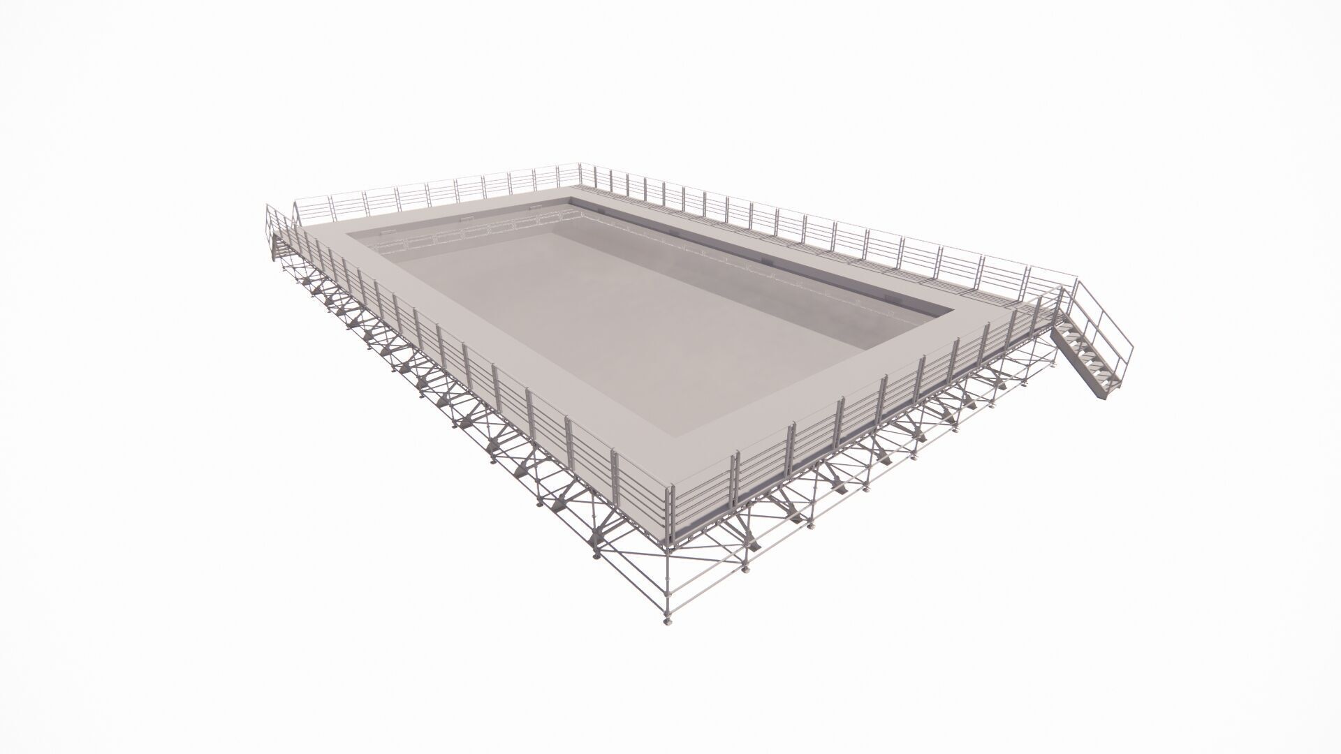 Swimming pool 3D model_15