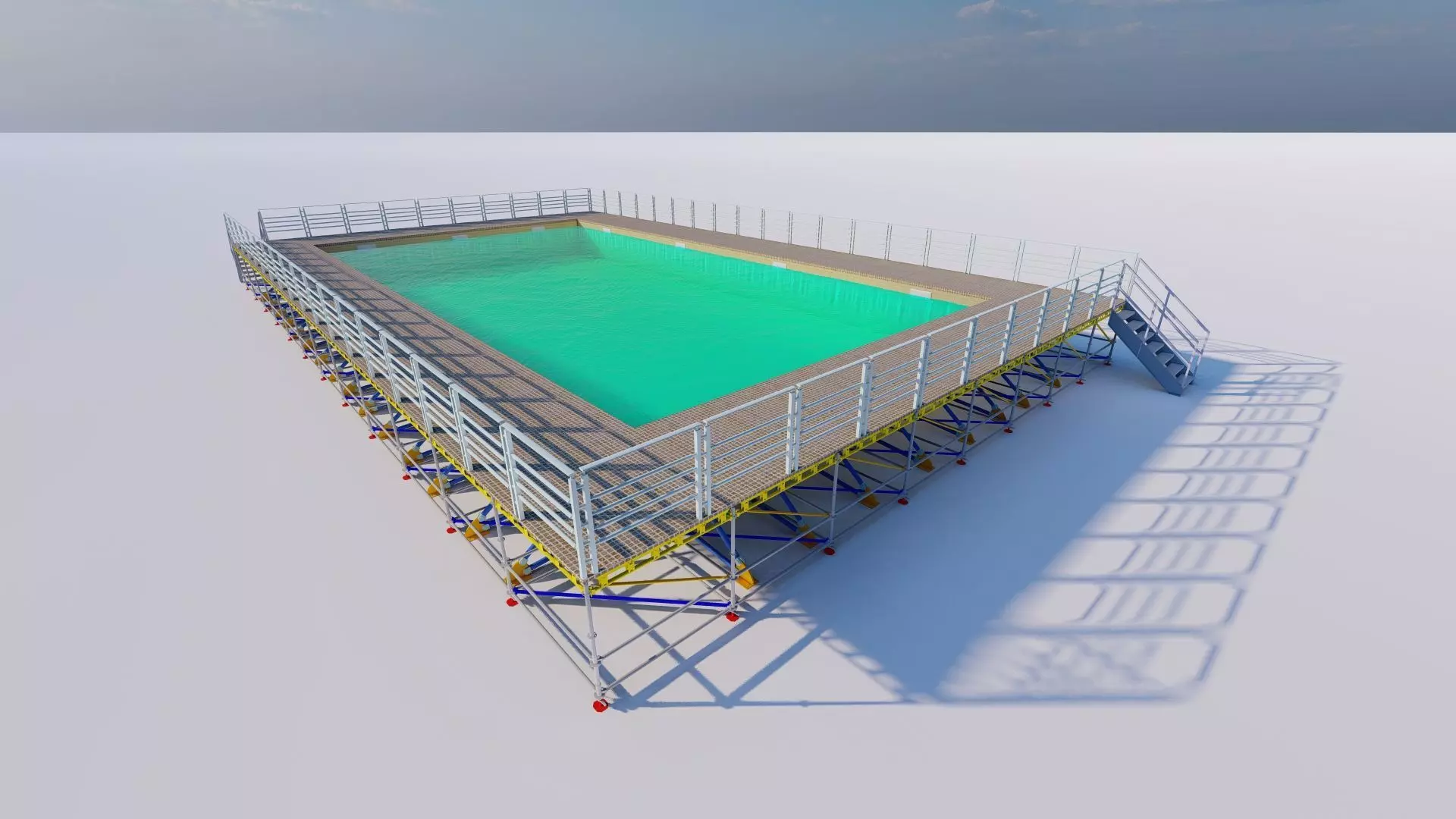 Swimming pool 3D model_0