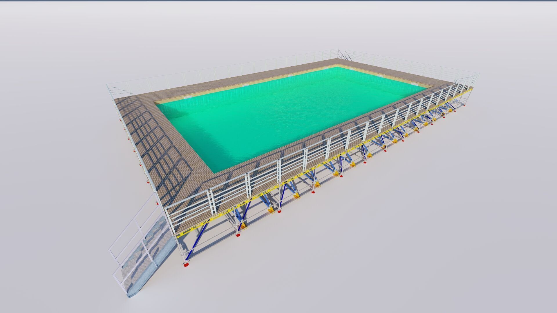 Swimming pool 3D model_5