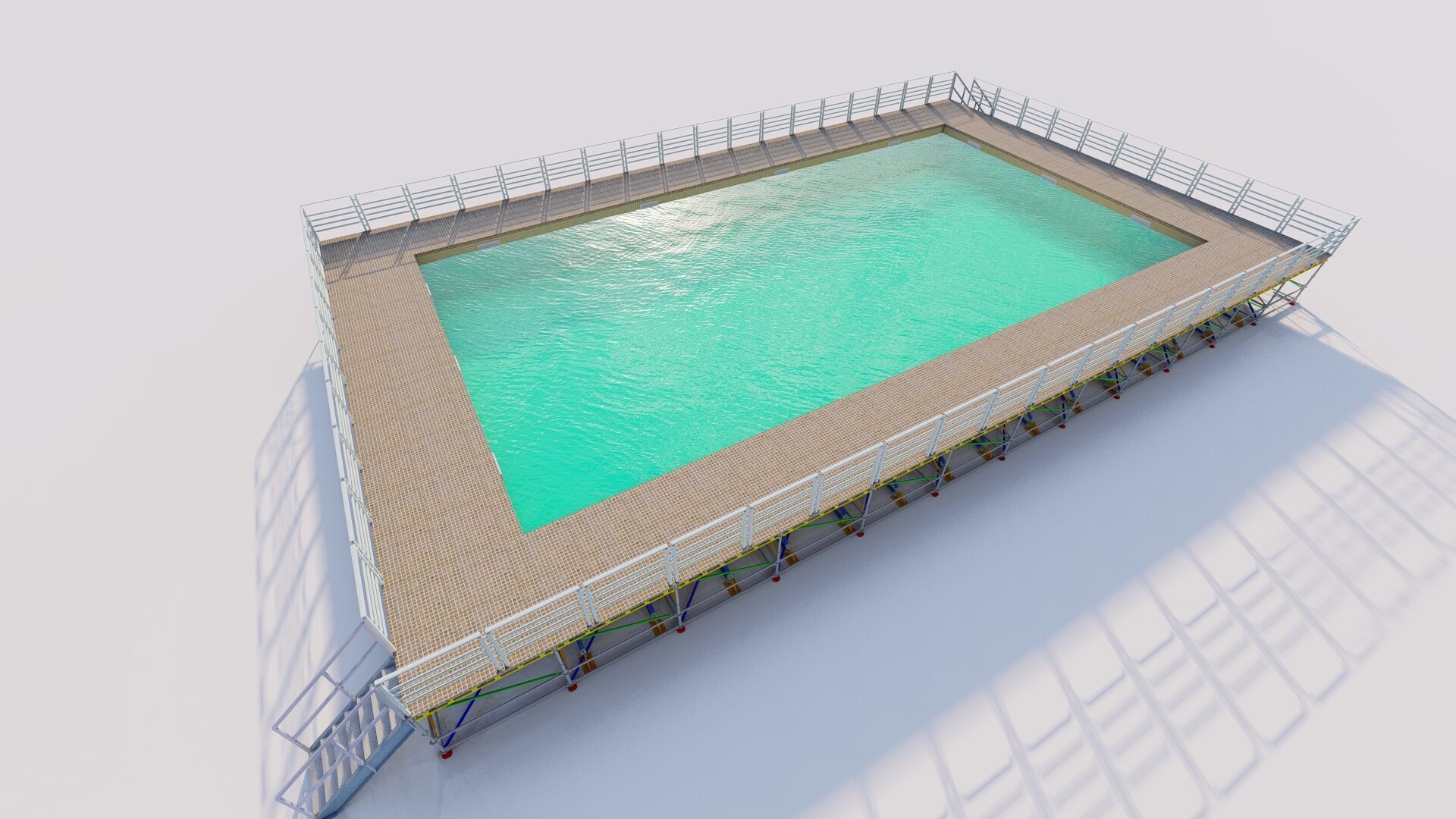 Swimming pool 3D model_7