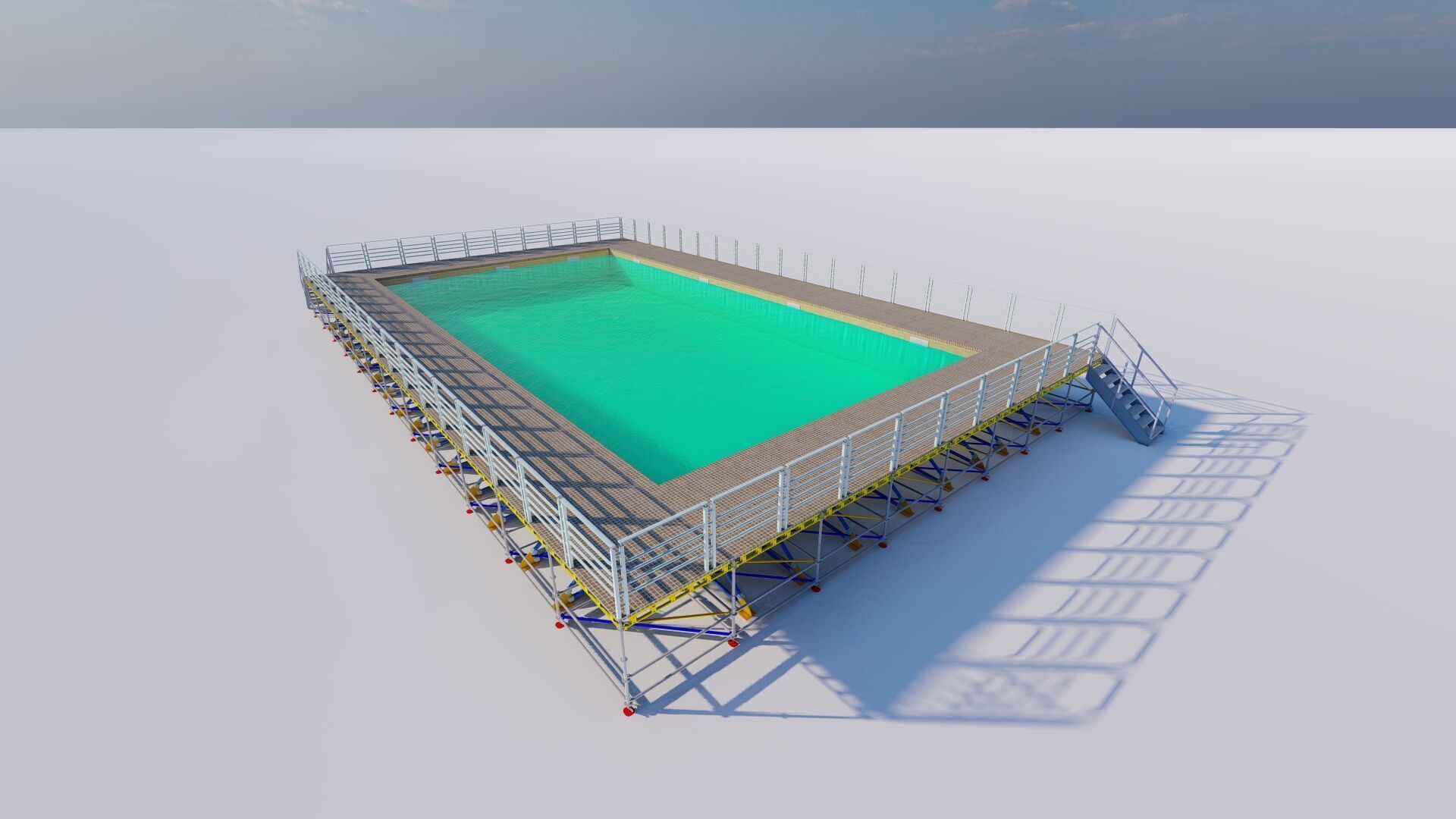 Swimming pool 3D model_11