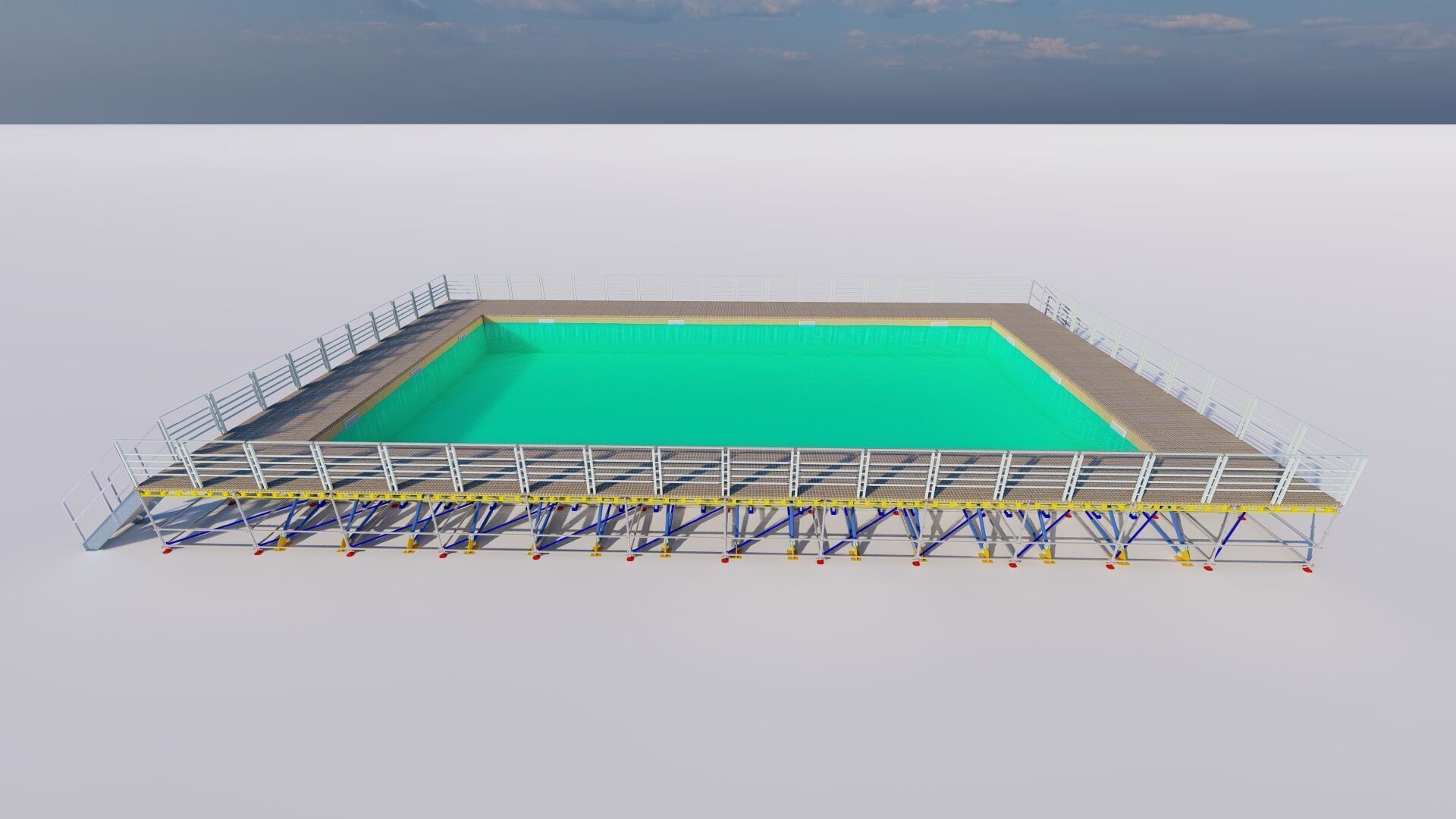 Swimming pool 3D model_13