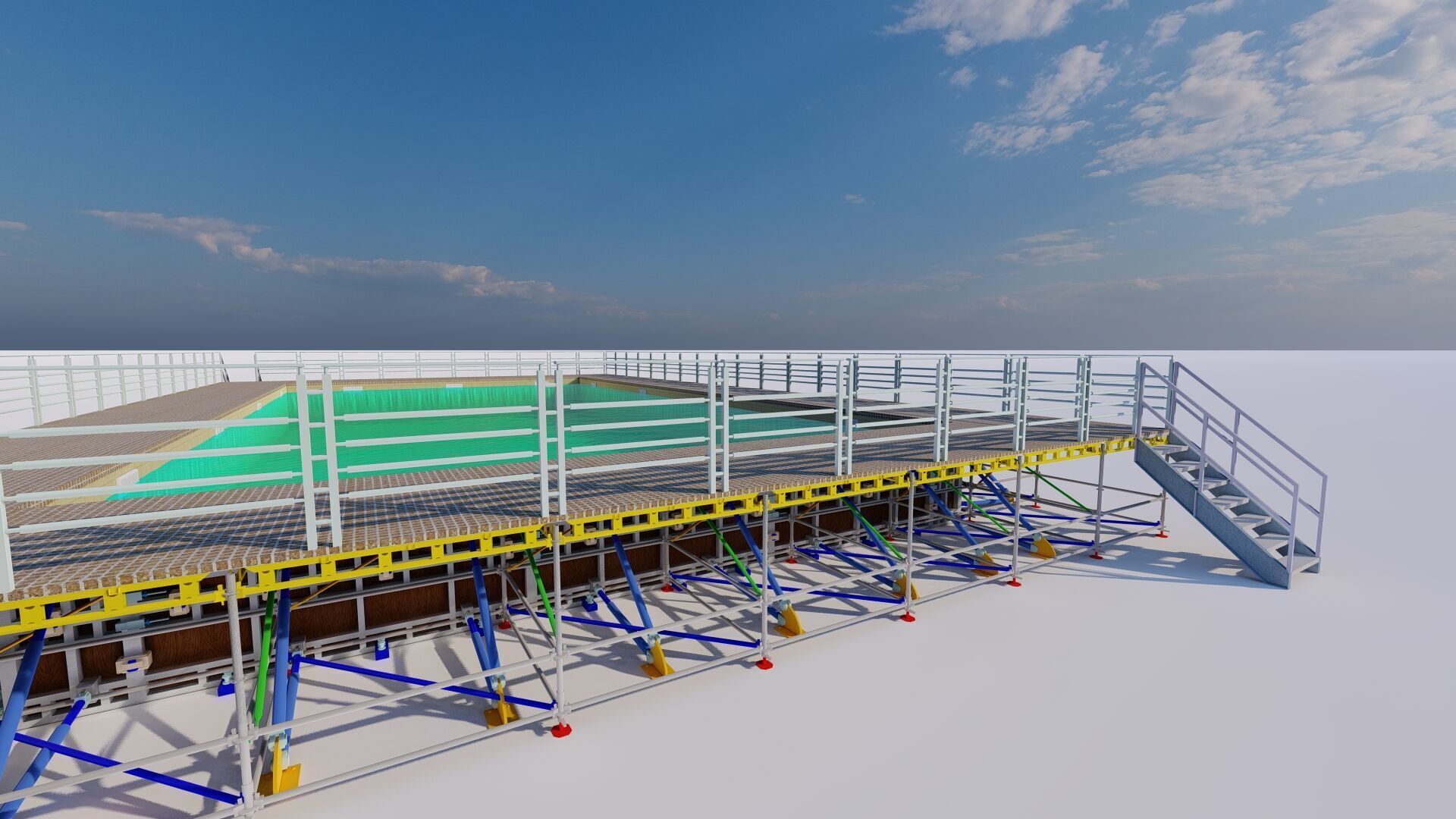 Swimming pool 3D model_10