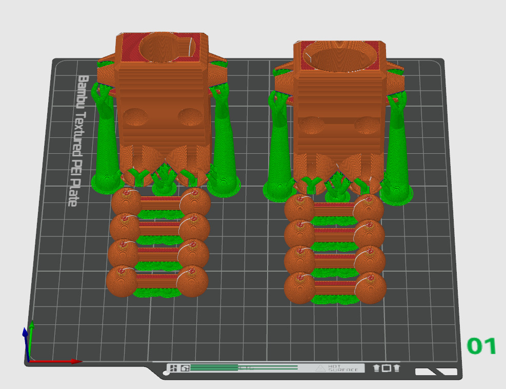 Fidget Toy Robot BIC and Clipper Case Holder 3D print model_4