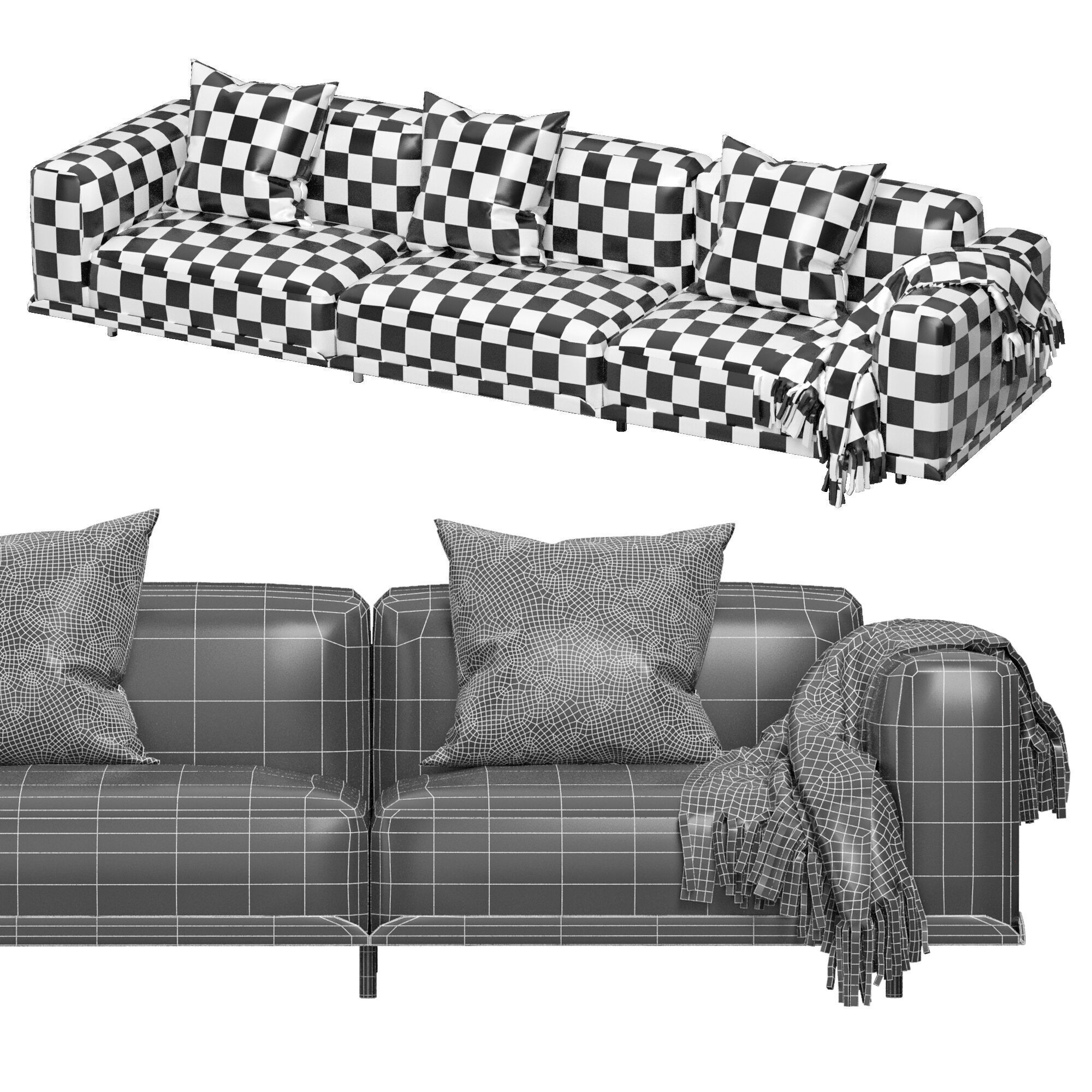 Arflex Claudine L Sofa 3D model_6
