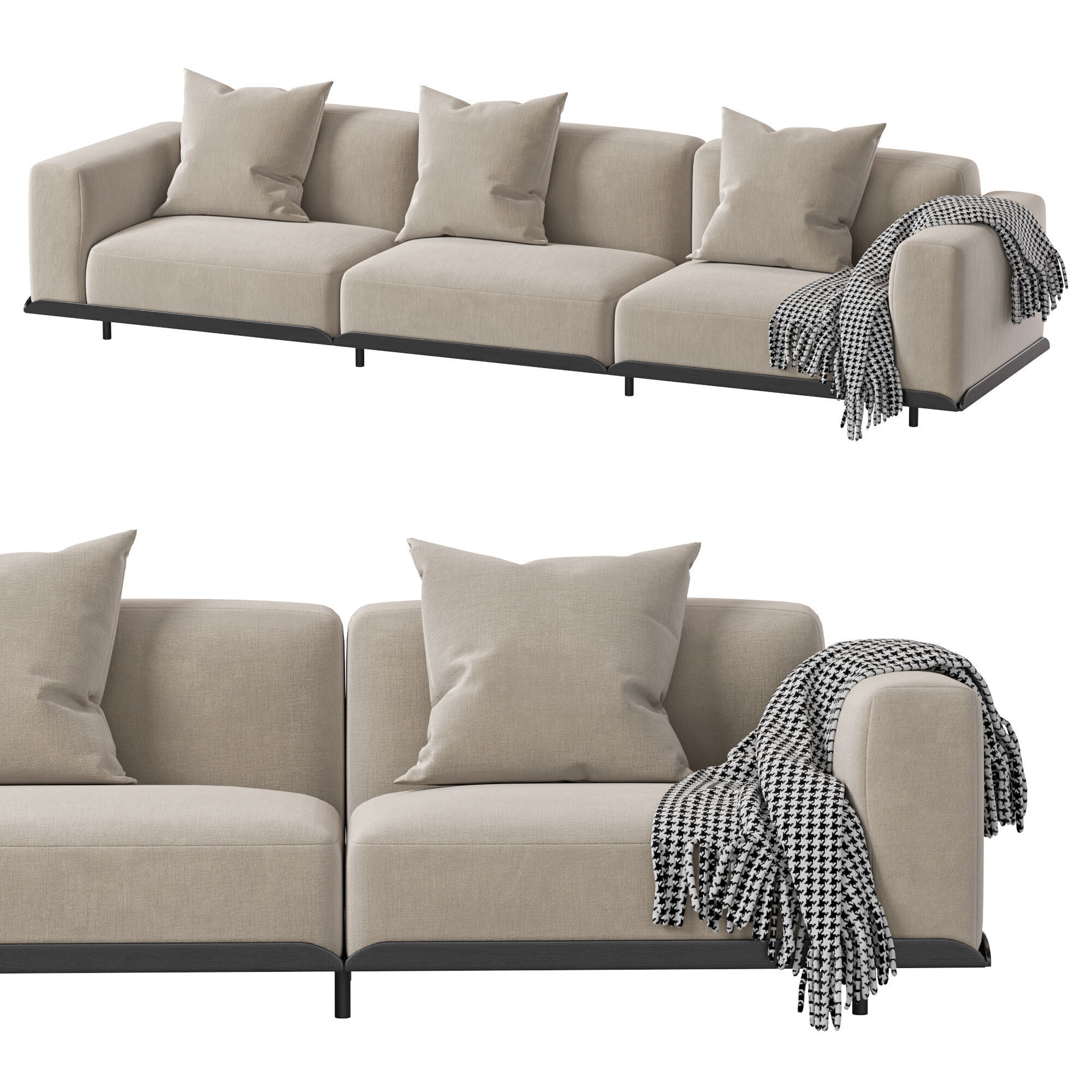 Arflex Claudine L Sofa 3D model_5