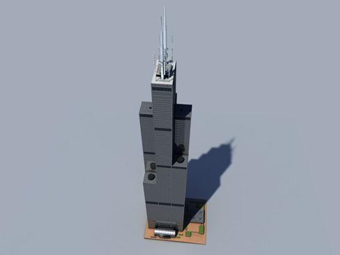 Sears Tower 3D model_4