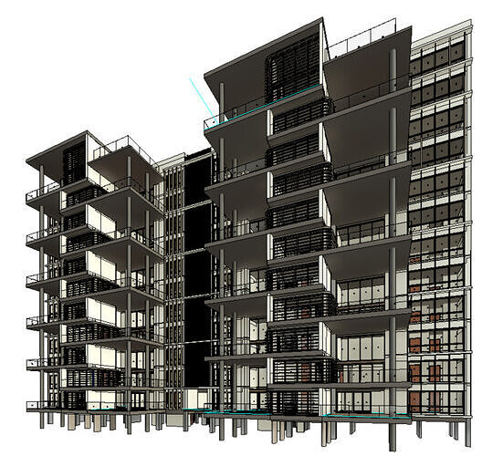 Revit Residential building 3D model Volume02 3D model 3D model