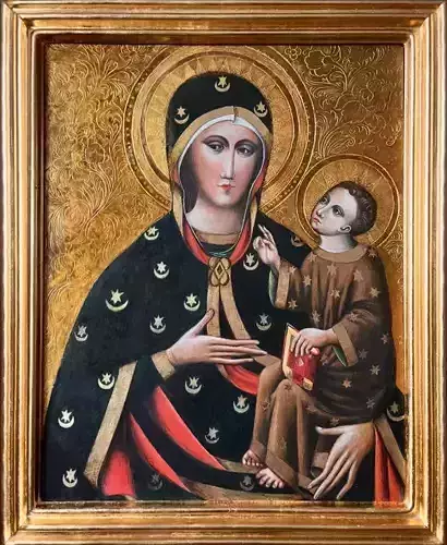 Holy Mary with a child relief 100 x 70 cm for 3D printing 3D print model