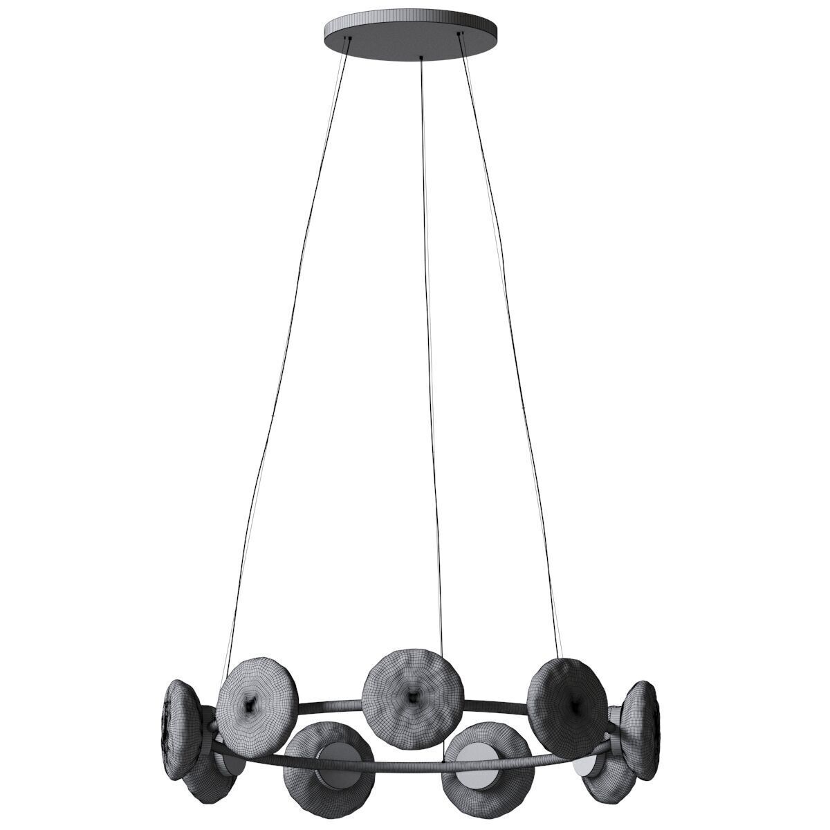 Ceto Circlet Chandelier - Monologue London 3D model_2