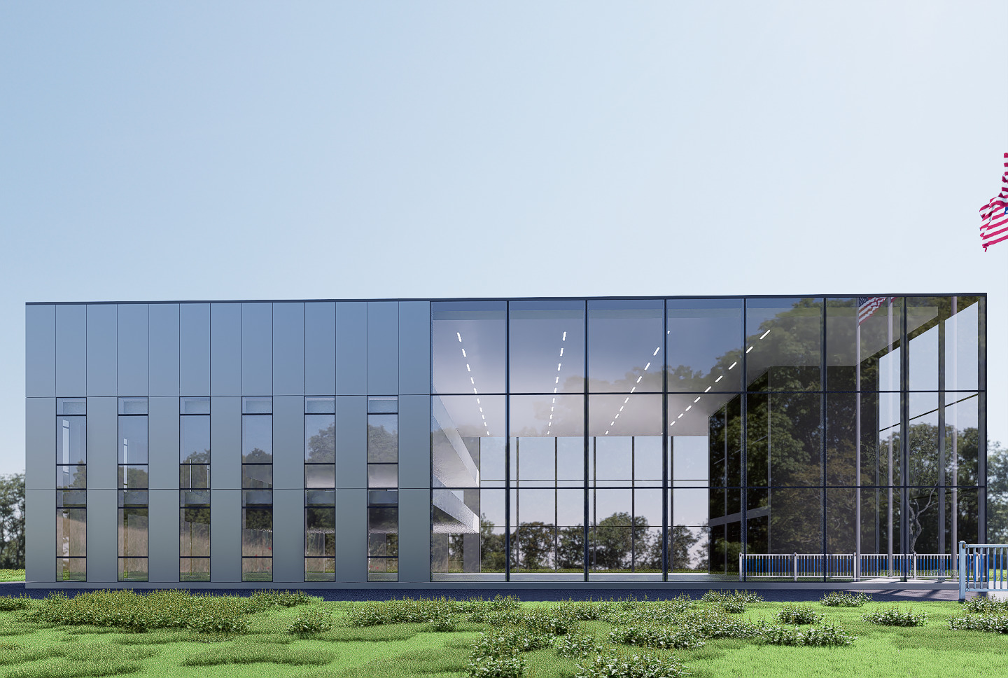 art gallery Low-poly 3D model_3