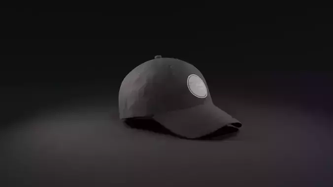 Mockup Black baseball cap 