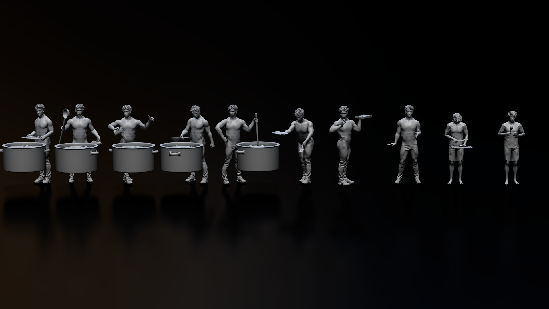 HD People 35 Cooking 3D model_9