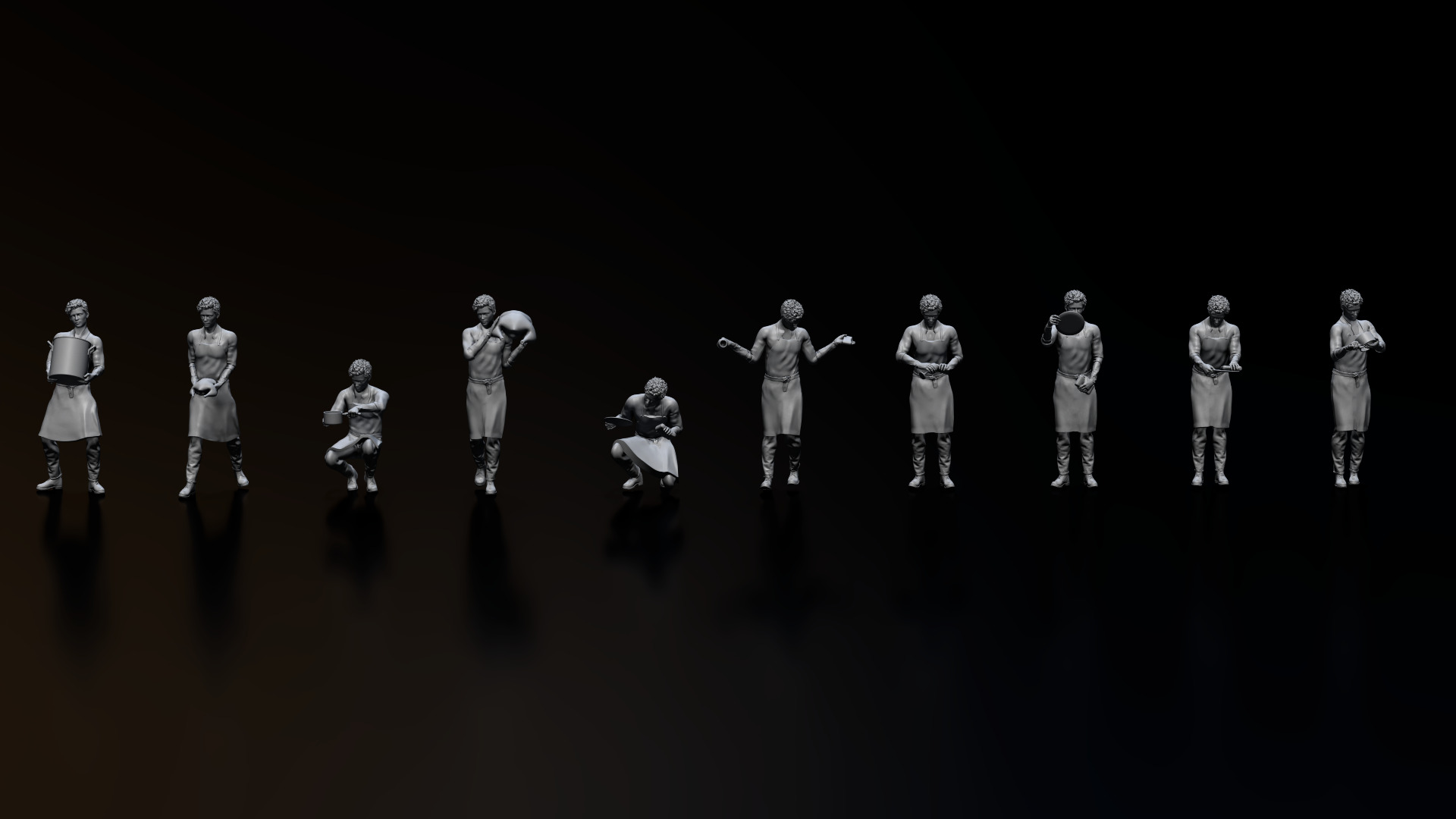 HD People 35 Cooking 3D model_2