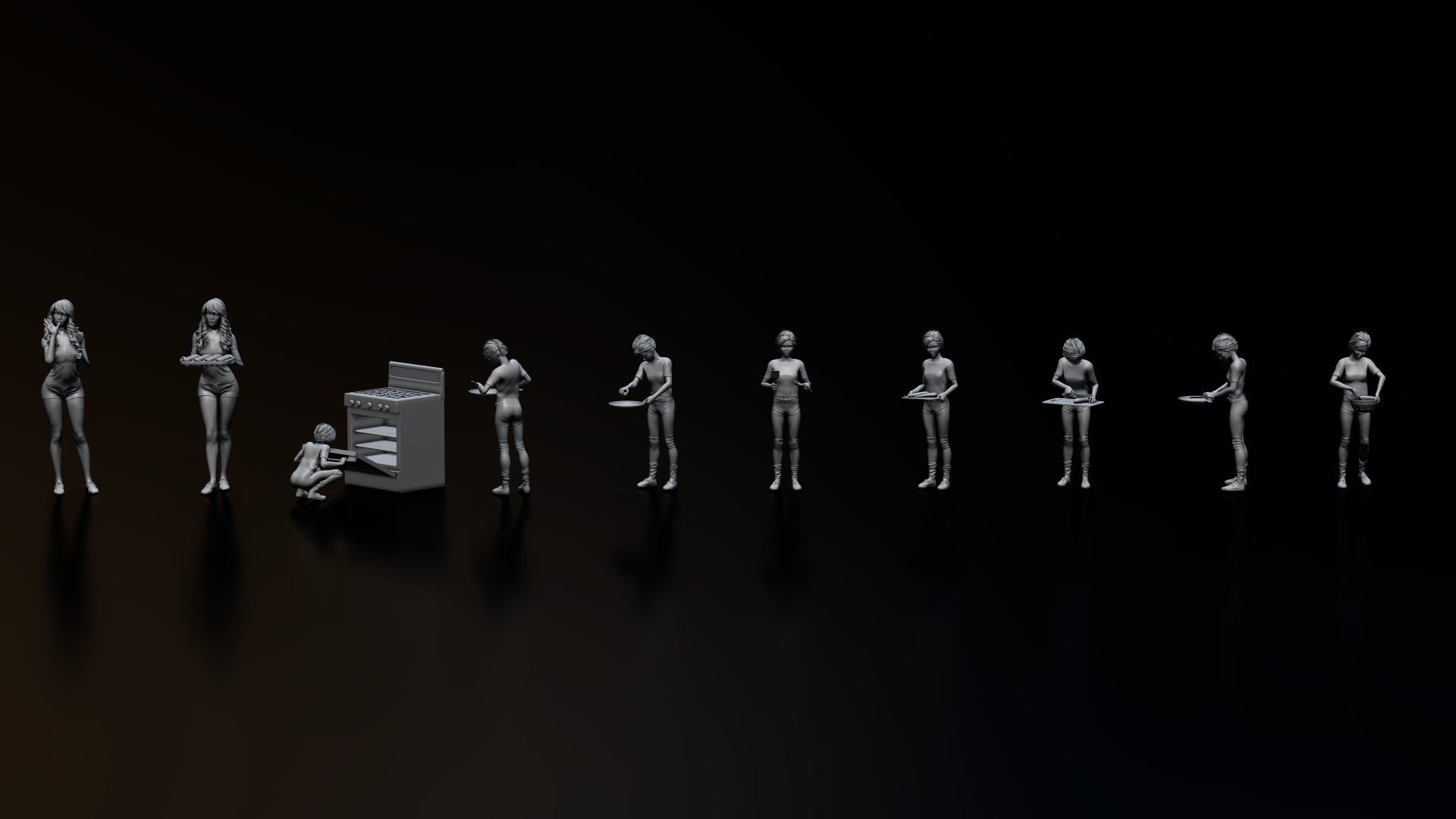 HD People 35 Cooking 3D model_4