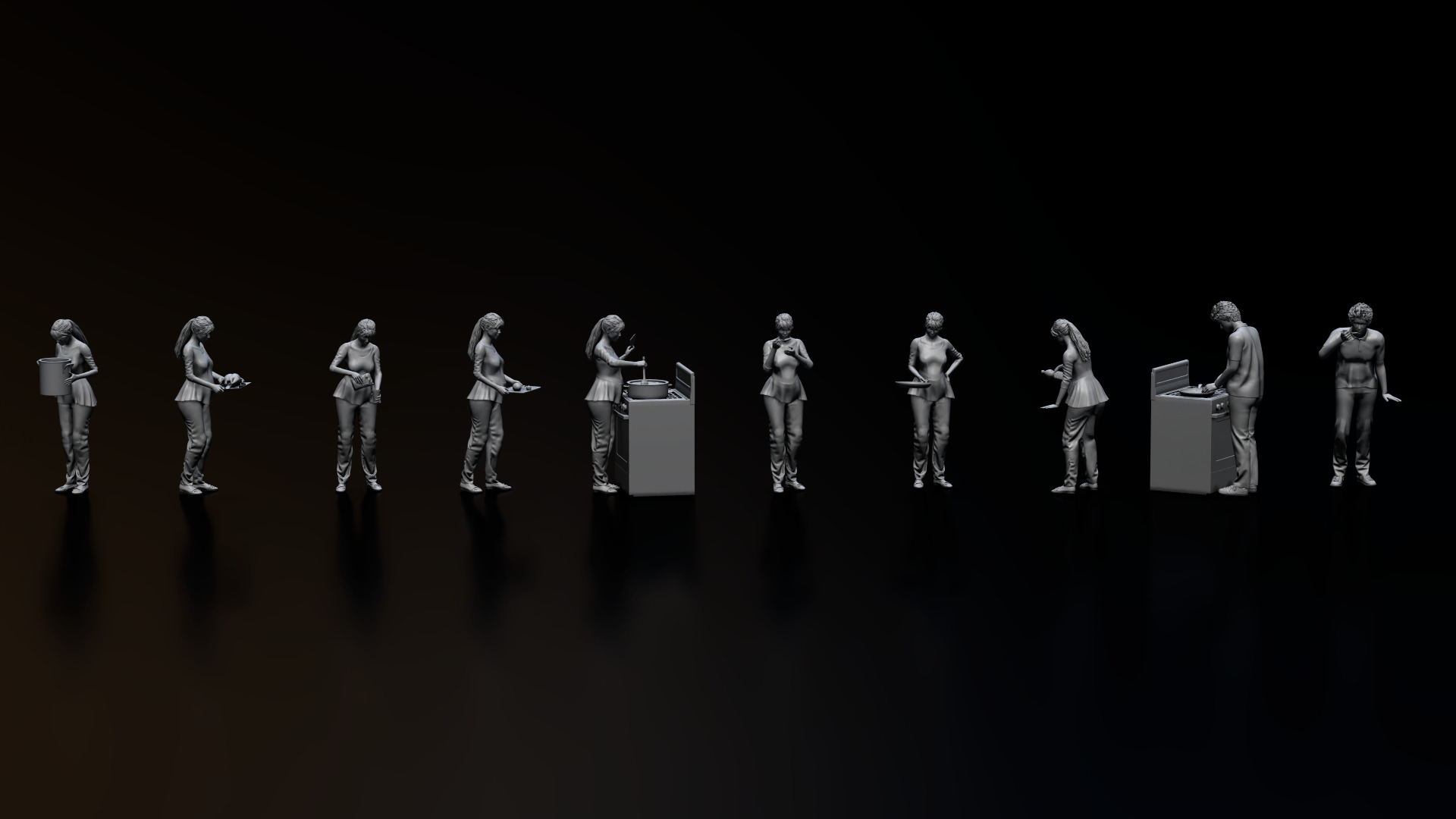 HD People 35 Cooking 3D model_7