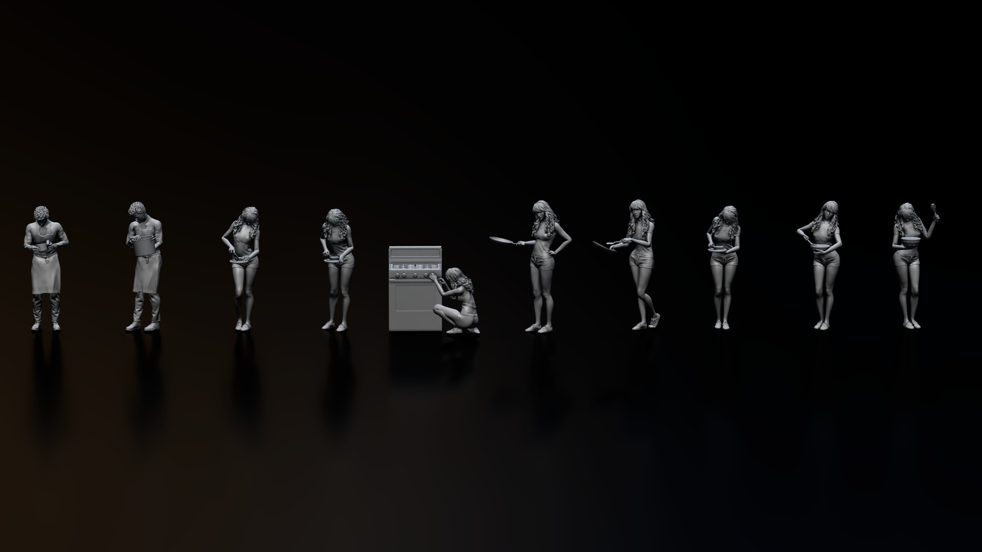 HD People 35 Cooking 3D model_3