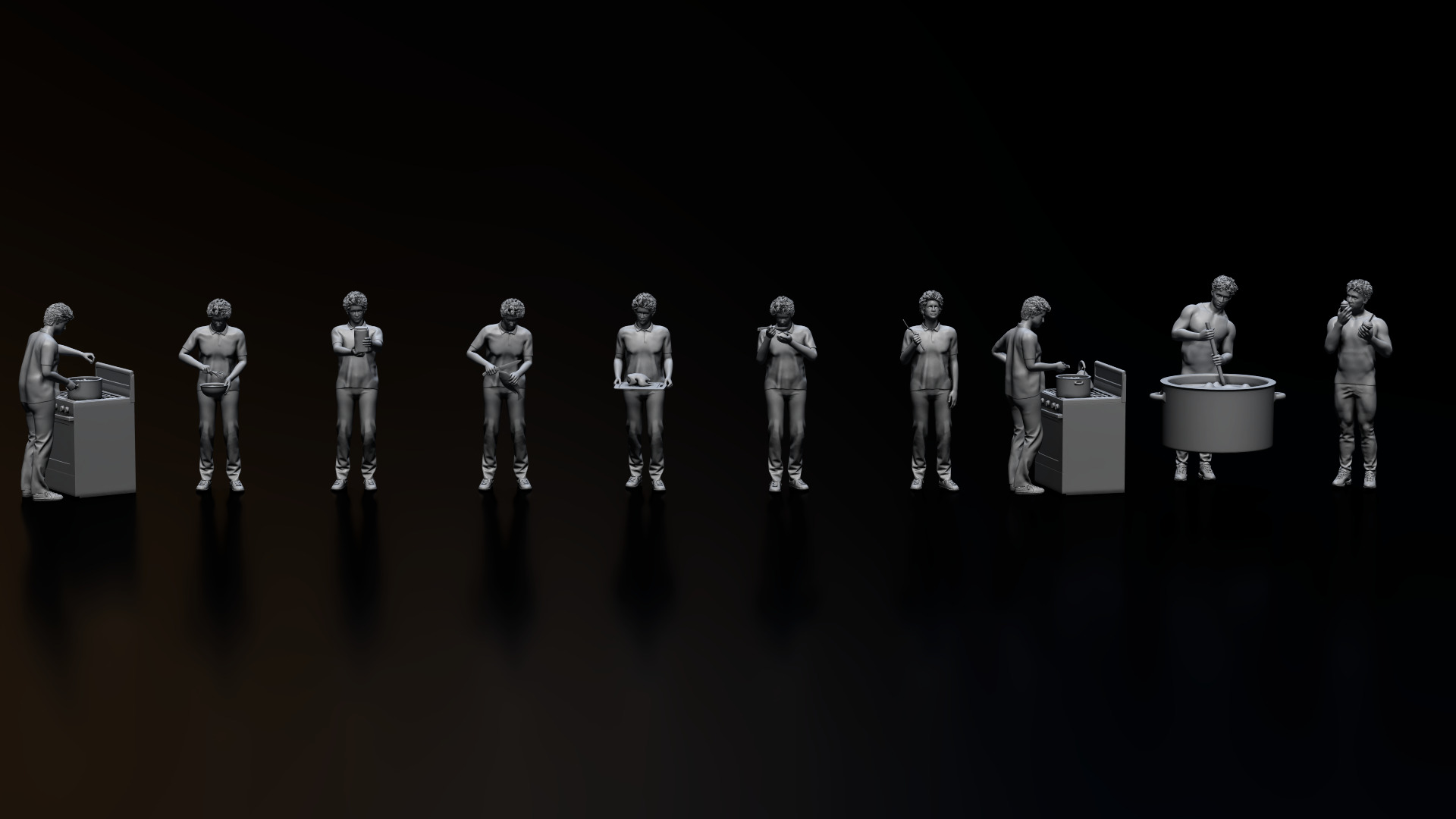 HD People 35 Cooking 3D model_8