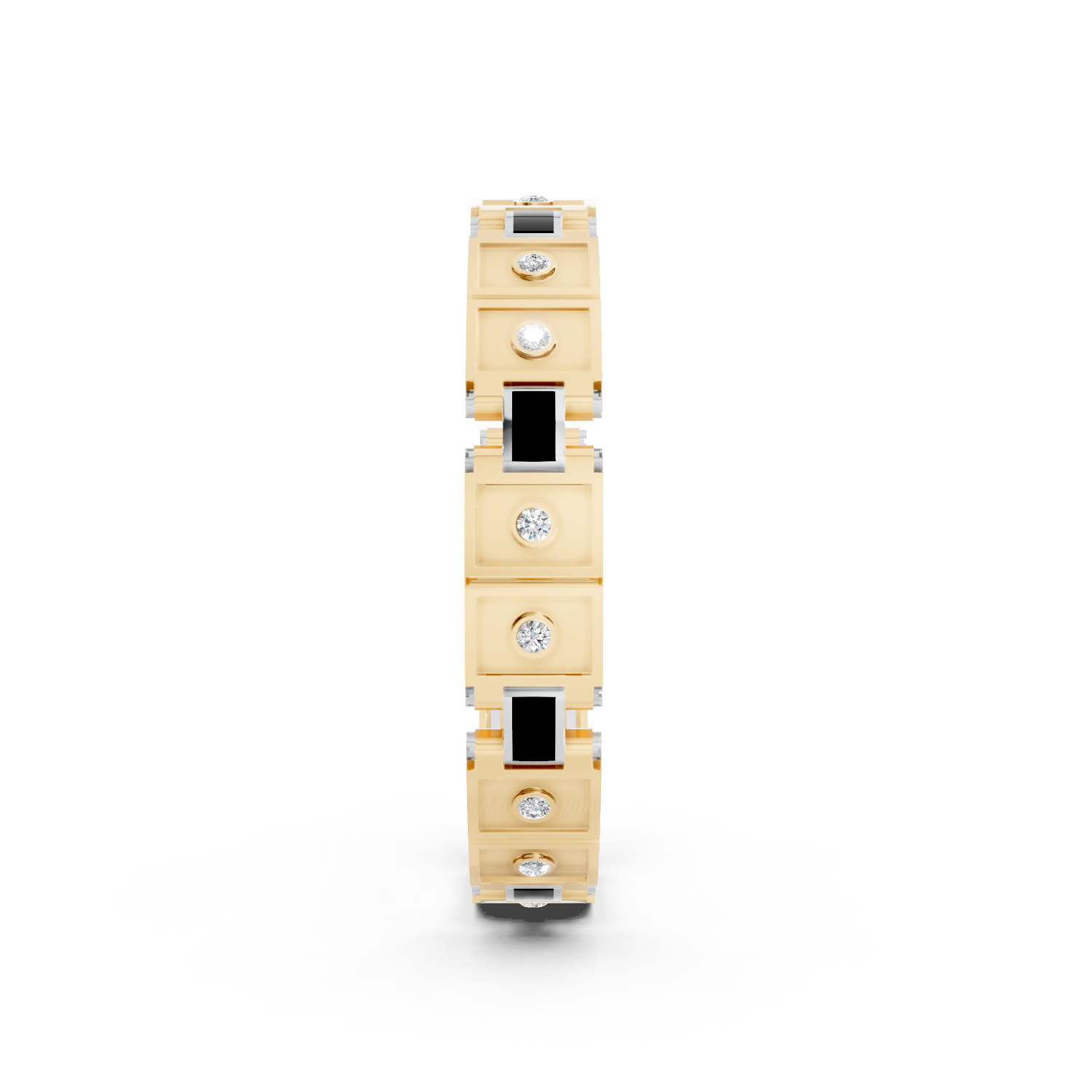 Diamond Enamel Bracelet 3D print model_3