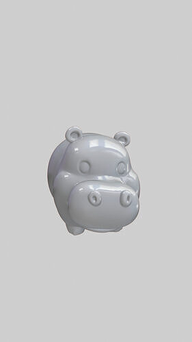 Hippo 3D Free Free 3D print model