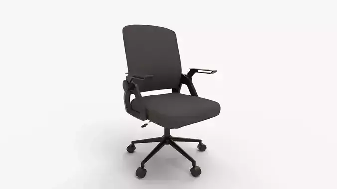 Black Flip Arm Mesh Task Chair