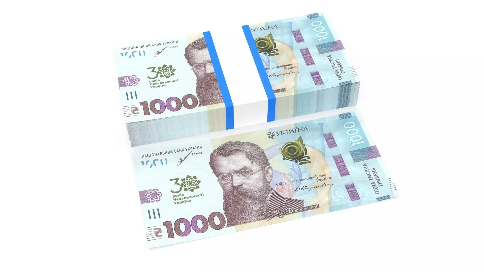 Ukrainian hryvnia1000 3D model_0