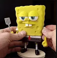 Grumpy Sponge 3D Collectible Cartoon-Inspired Figurine 
